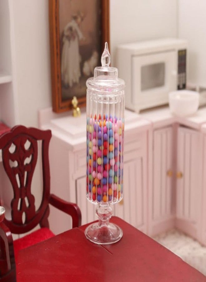 ULDIGI Candy Jar with Lid Transparent Glass Jar for Dollhouse Scale Accessories for Home Decoration and Miniature Display - Image 5